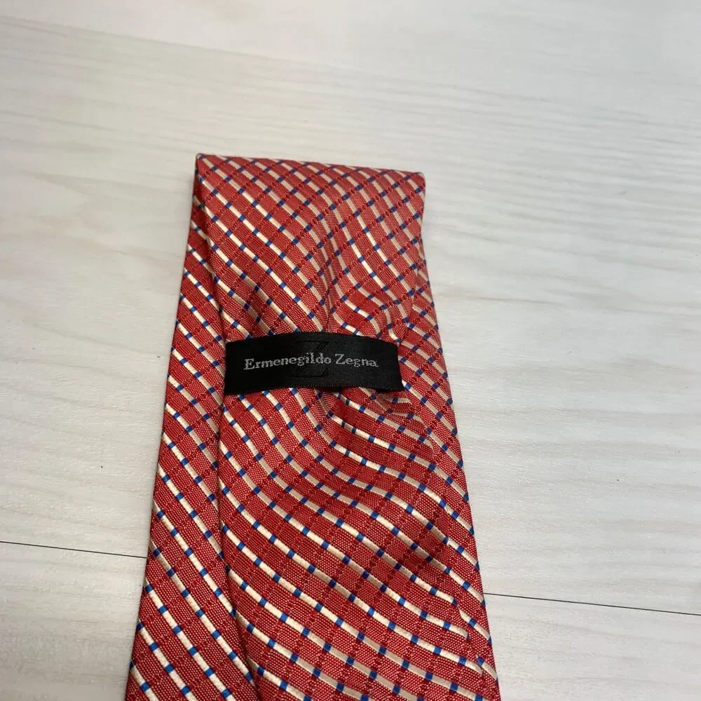 Ermenegildo Zegna Pink‎ 100% Silk Neck Tie Pink Italy Mens
